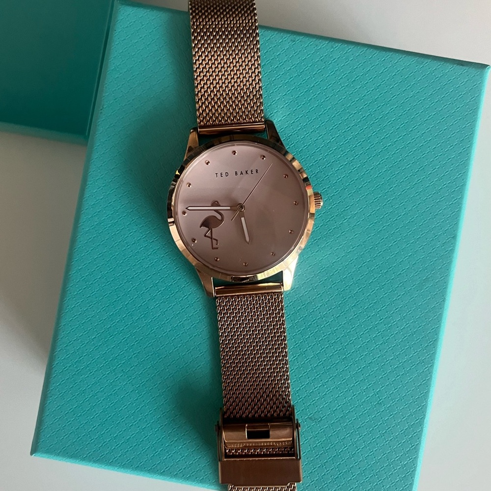 Ted Baker stainless steel rose gold watch